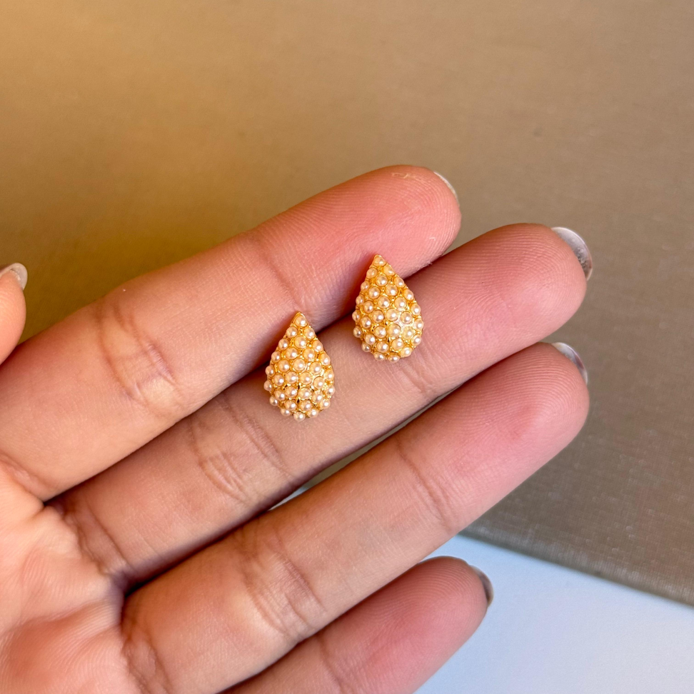 Brinco Mini Gota Pérolas