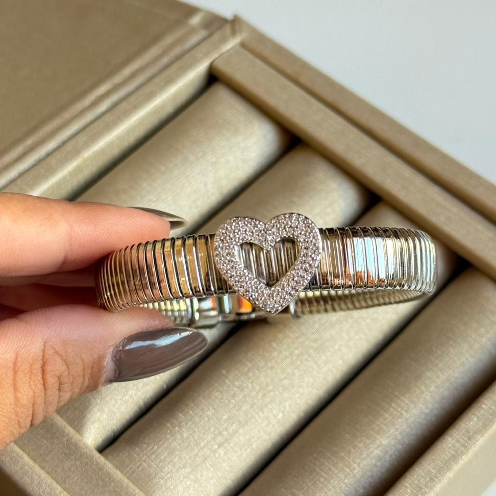 Pulseira Maleável Coração