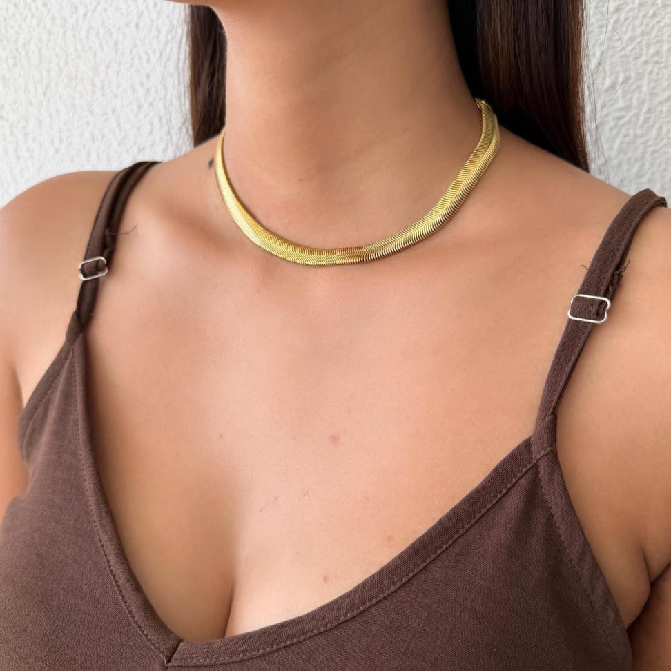 Colar Choker Malha | 8mm
