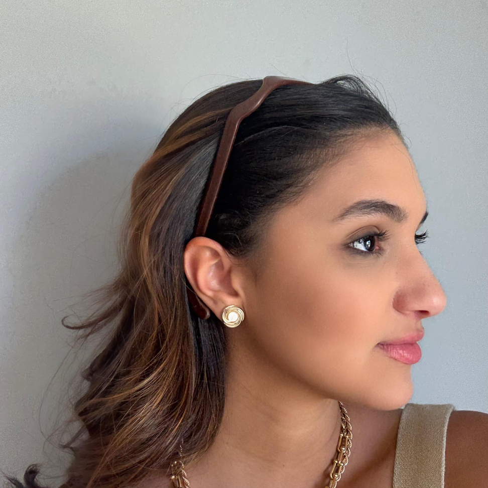 Tiara Marrom "Óculos"