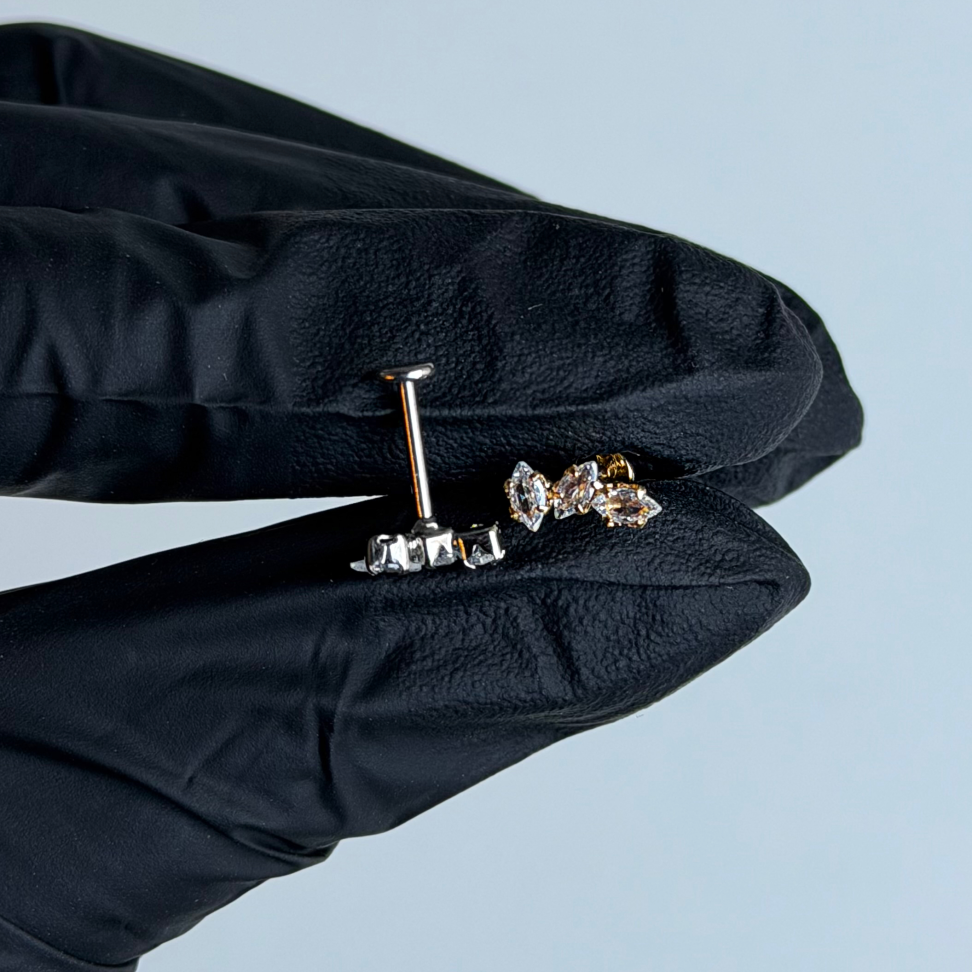 Piercing Labret Mini Earcuff Navete