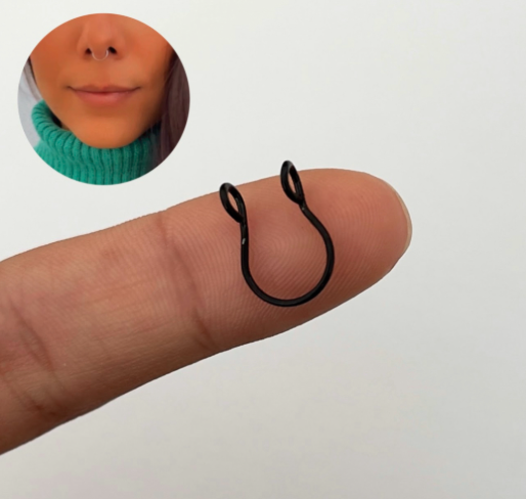 Piercing Fake Septo Black