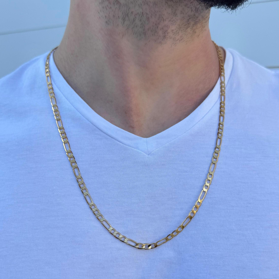 Colar Masculino 70cm Elo 3x1