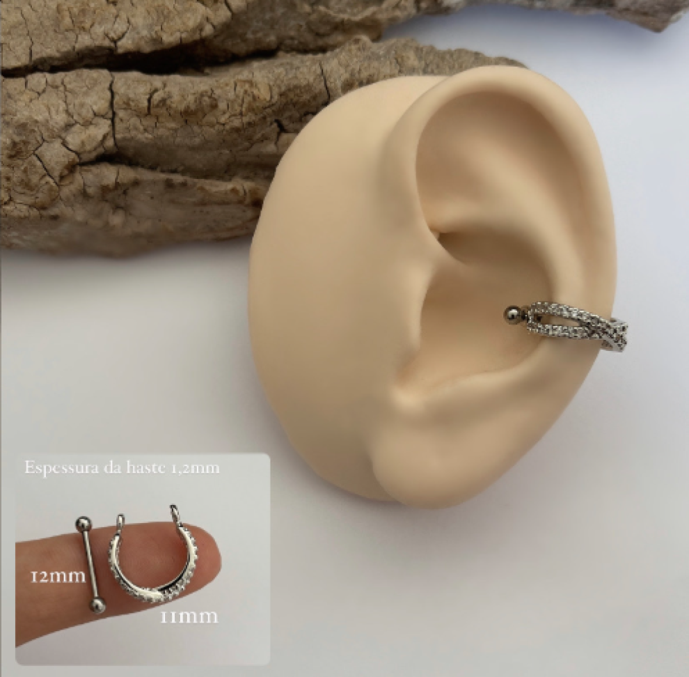 Piercing Conch X Zircônias - #4