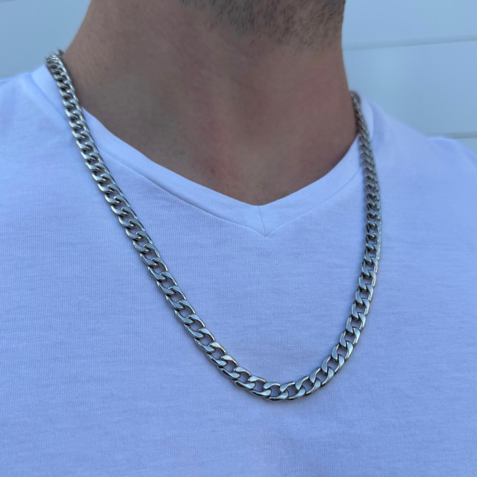 Colar Masculino 60cm Elo Grumet Maxi | Aço Inox
