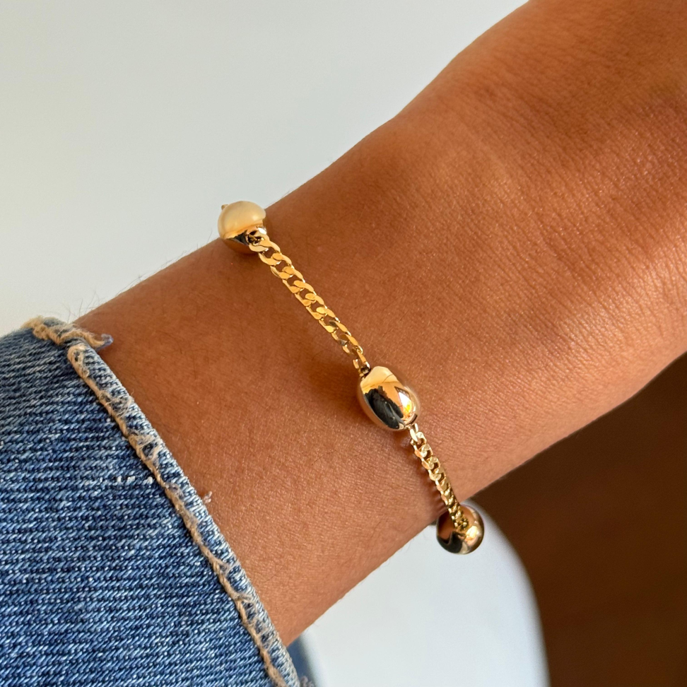 Pulseira Ovais Maciços
