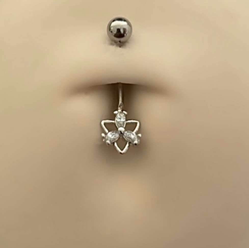 Piercing Umbigo Triângulo & Trinity