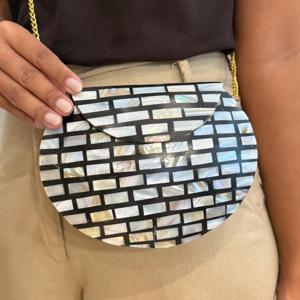 Clutch Indonésia Madrepérola Vertical