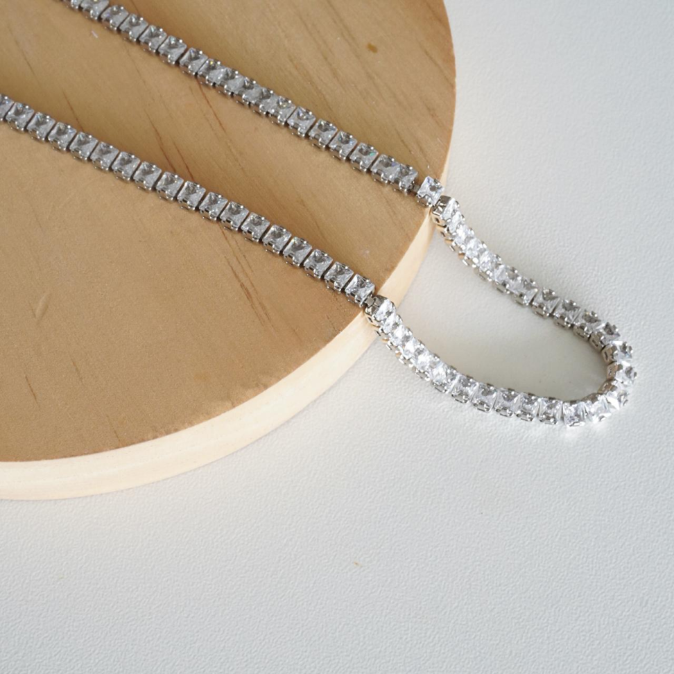 Colar Choker Riviera Square Cristal - #4