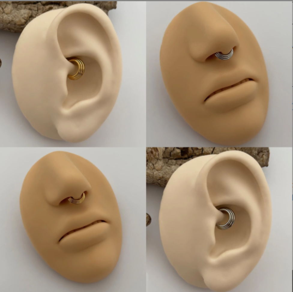 Piercing Argola Segmentada Tripla | Titânio