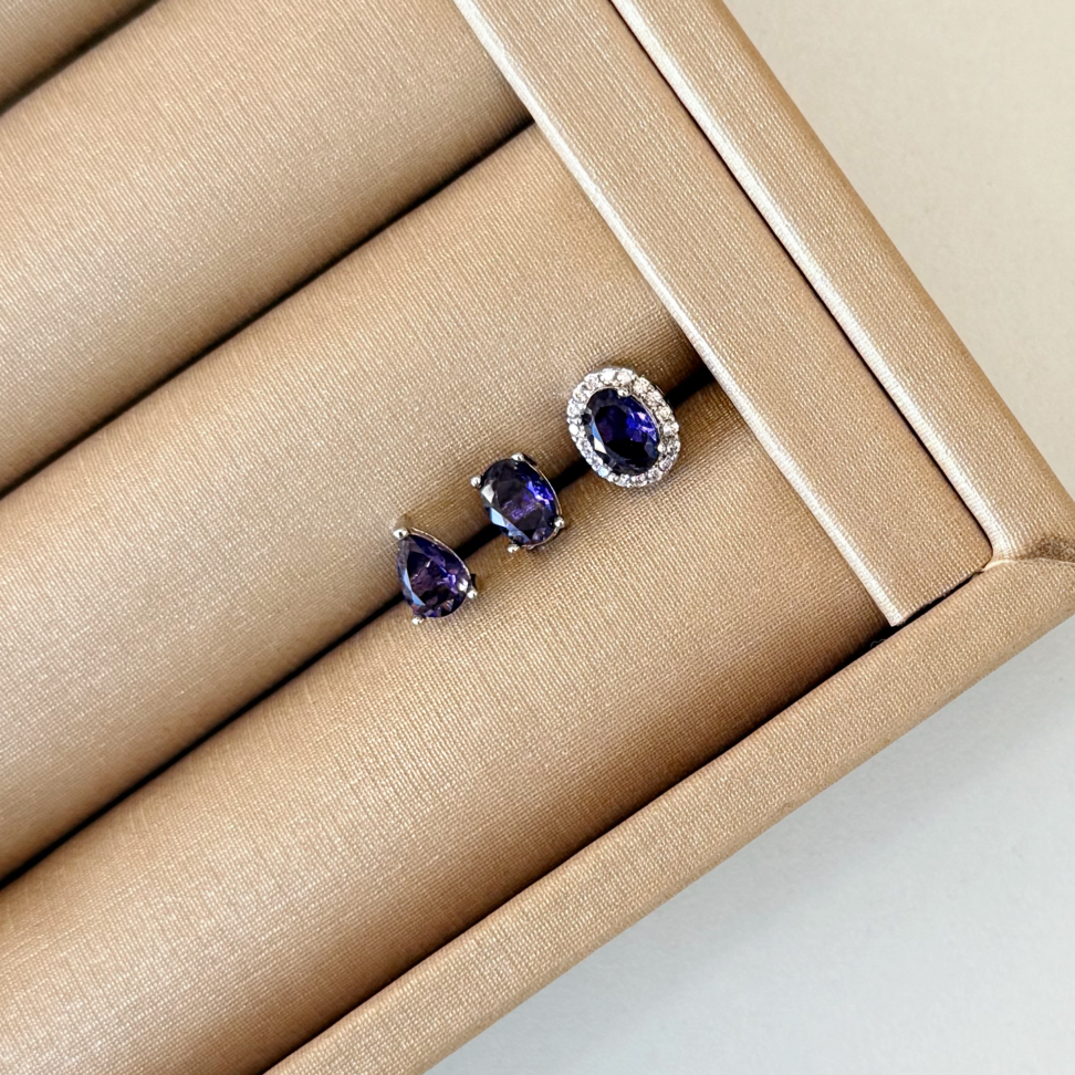 Brinco Trio Oval Colors - #8