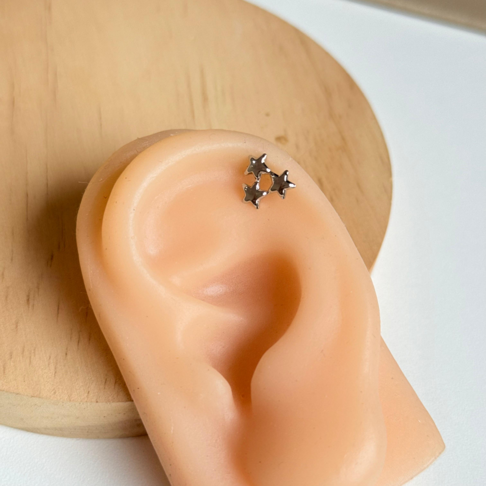 Piercing Três Estrelas