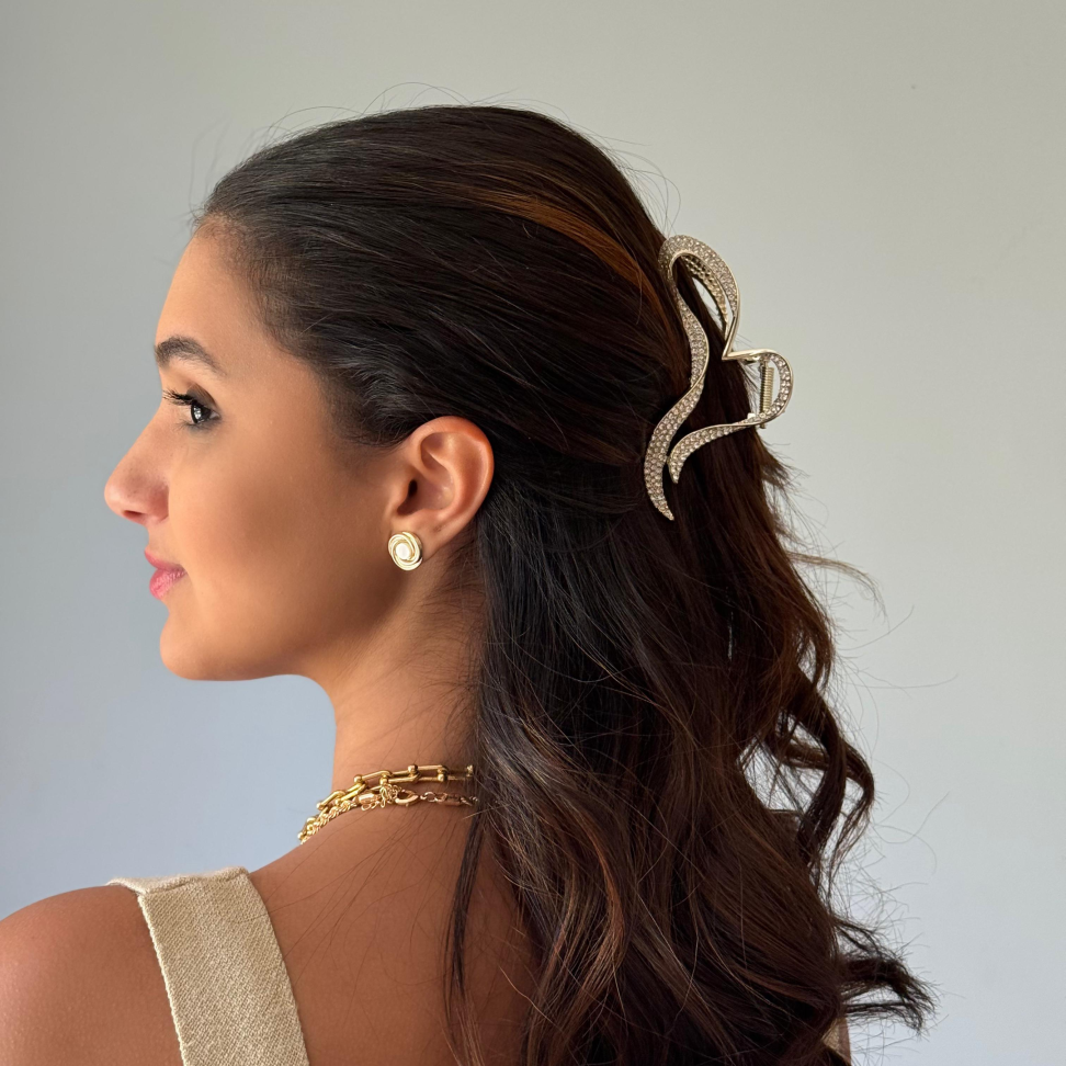Presilha Maxi Coração Strass