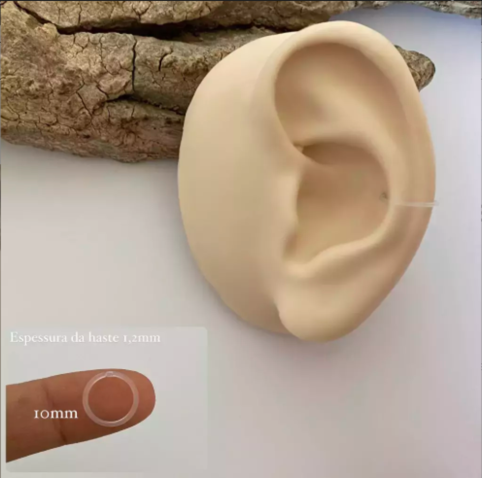 Piercing Argola Segmentada 10mm | Bioflex