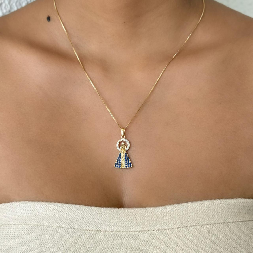 Colar Pingente Nossa Senhora Coroa