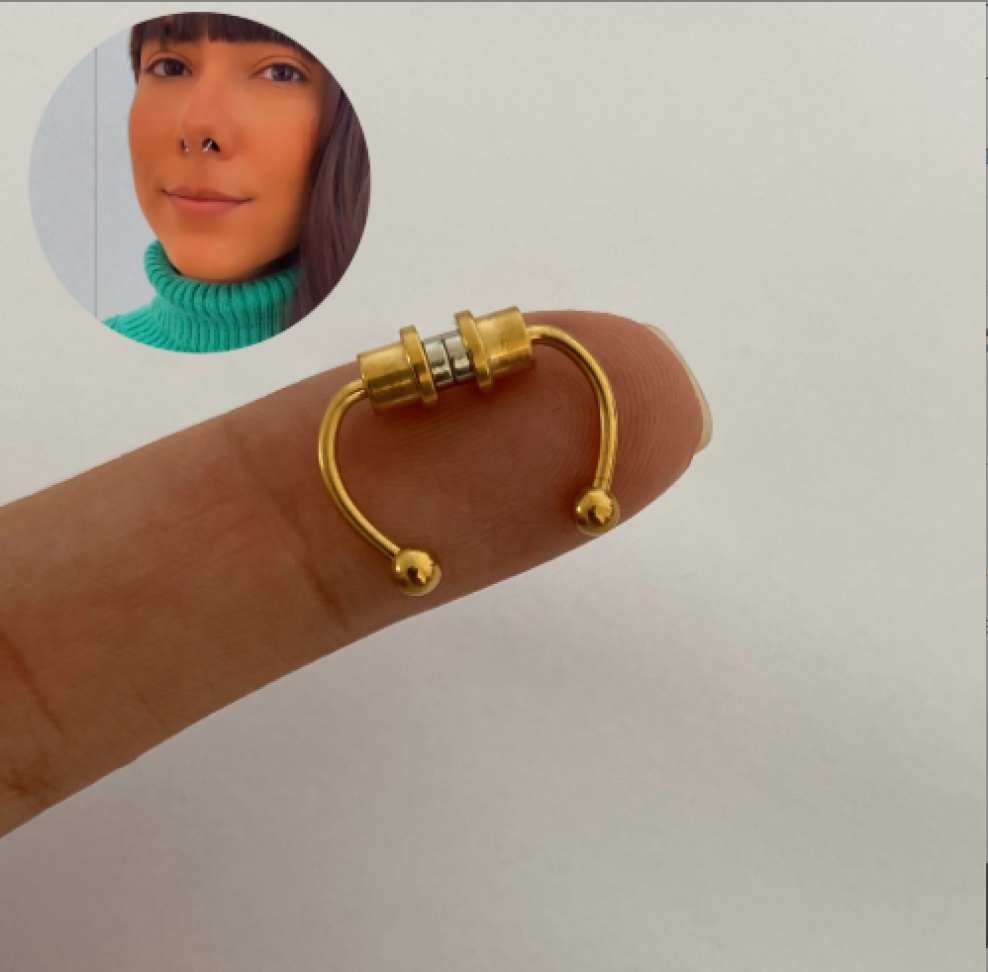 Piercing Fake Ferradura | Pressão