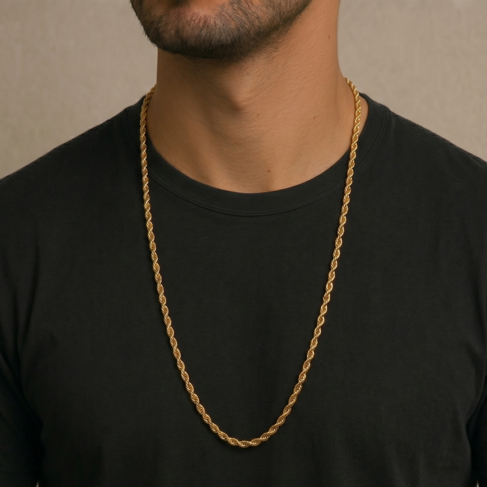 Colar Masculino Cordão Baiano | 3mm