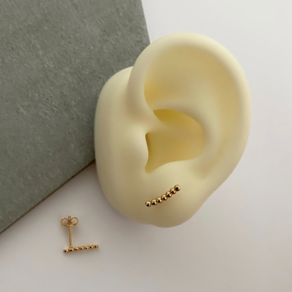 Brinco Ear Cuff Bolinhas Mini