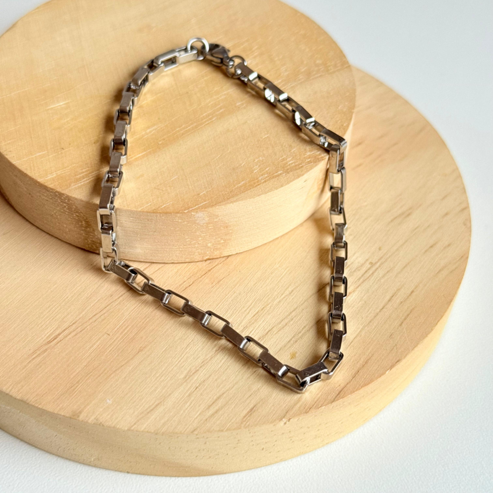 Pulseira Masculina Elo Cartier | Aço Inox