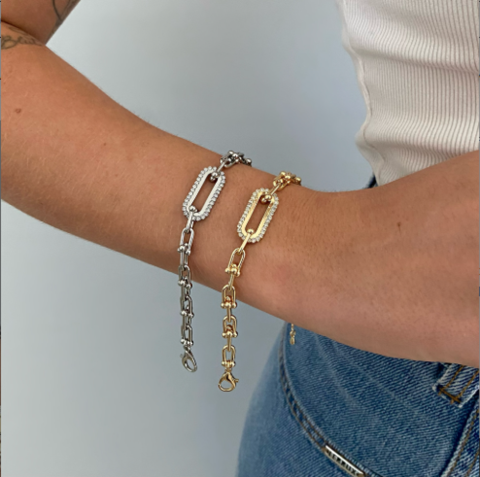 Pulseira Inspiração TF Elo Zircônias