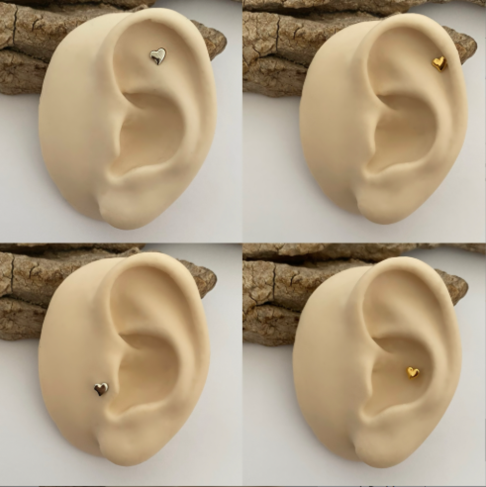 Piercing Coração Torto