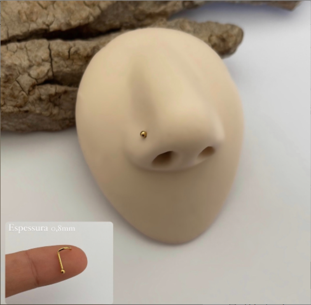 Piercing Nostril Simples | Titânio