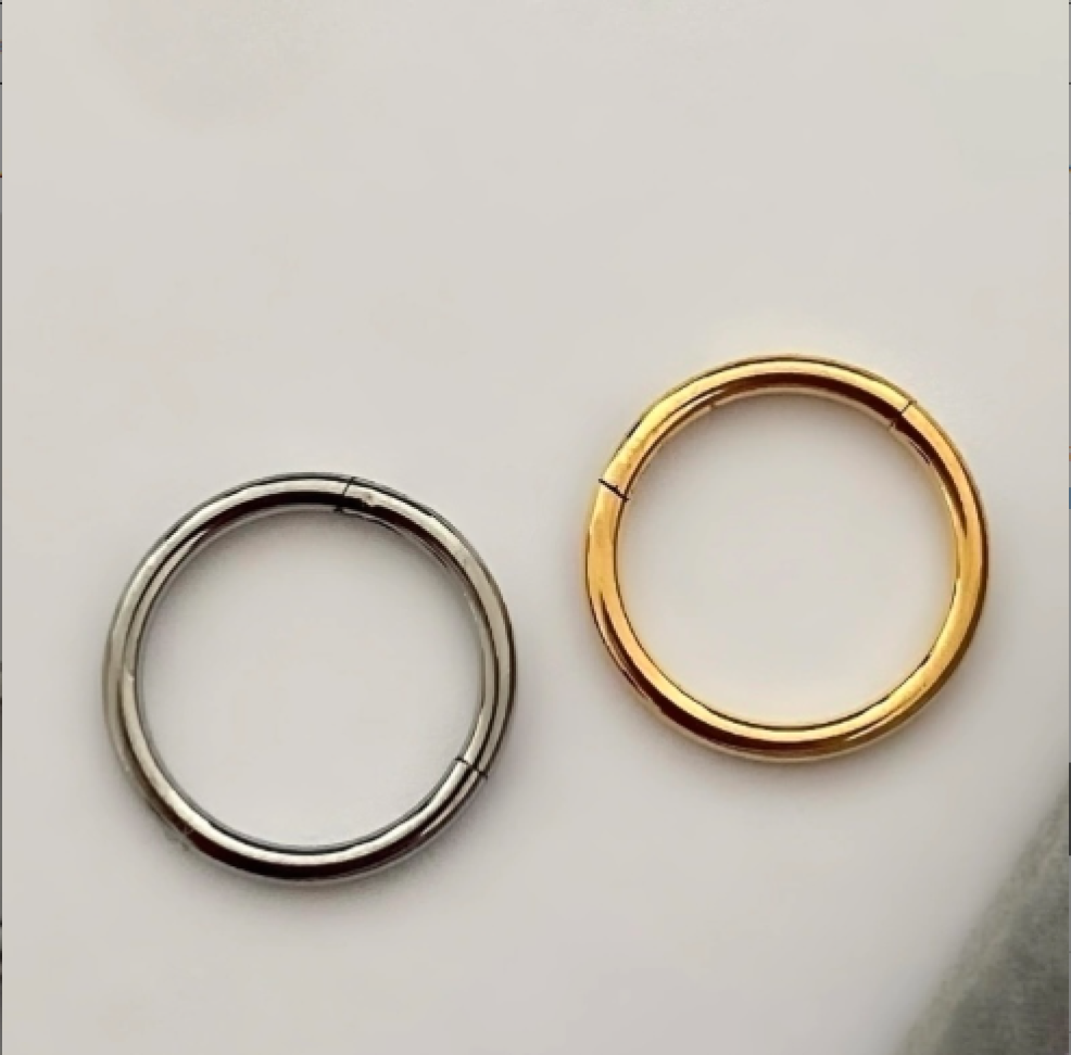 Piercing Argola Segmentada Lisa 10x1.2mm