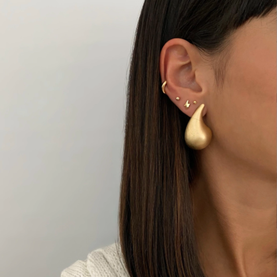 Brinco Acetinado Maxi Gota