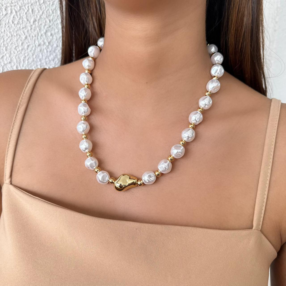 Colar Pérolas Orgânicas