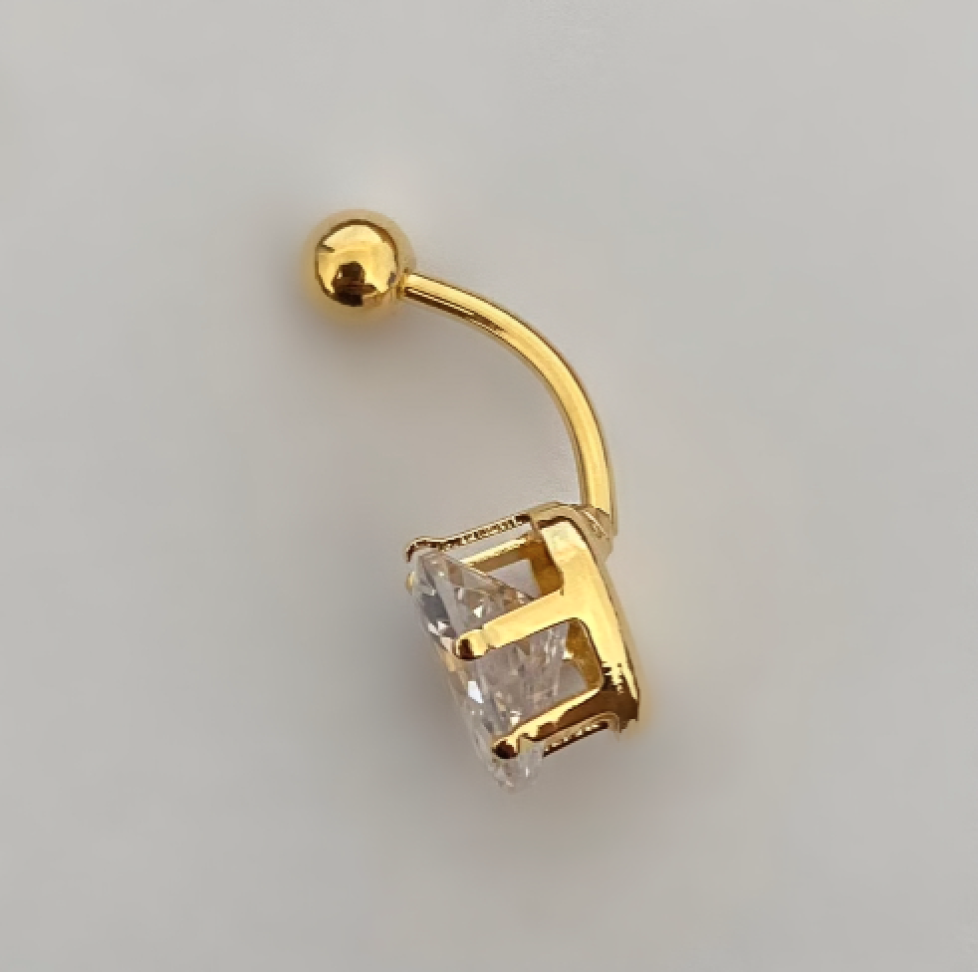 Piercing Umbigo Coração Cristal Maxi - #3