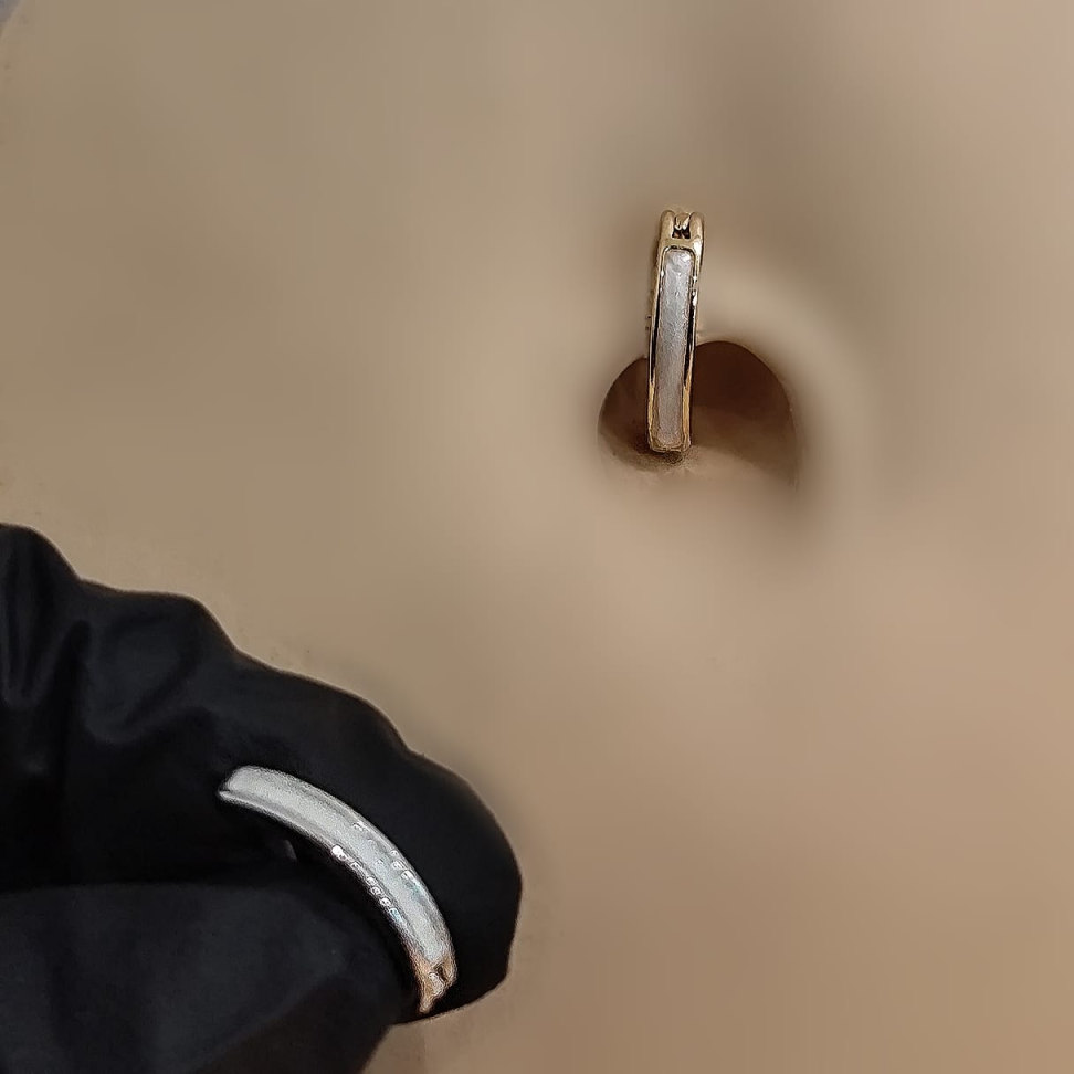 Piercing Umbigo Argola D Perolada