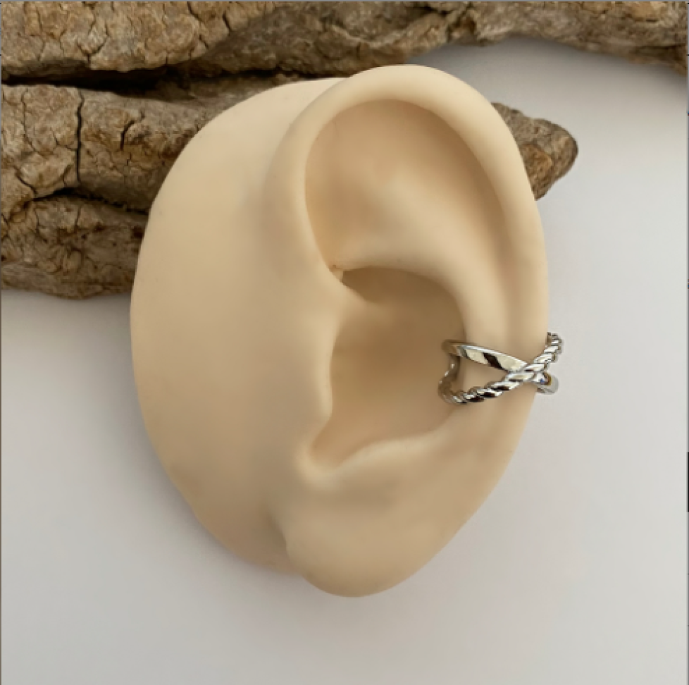 Piercing Fake X Trançado