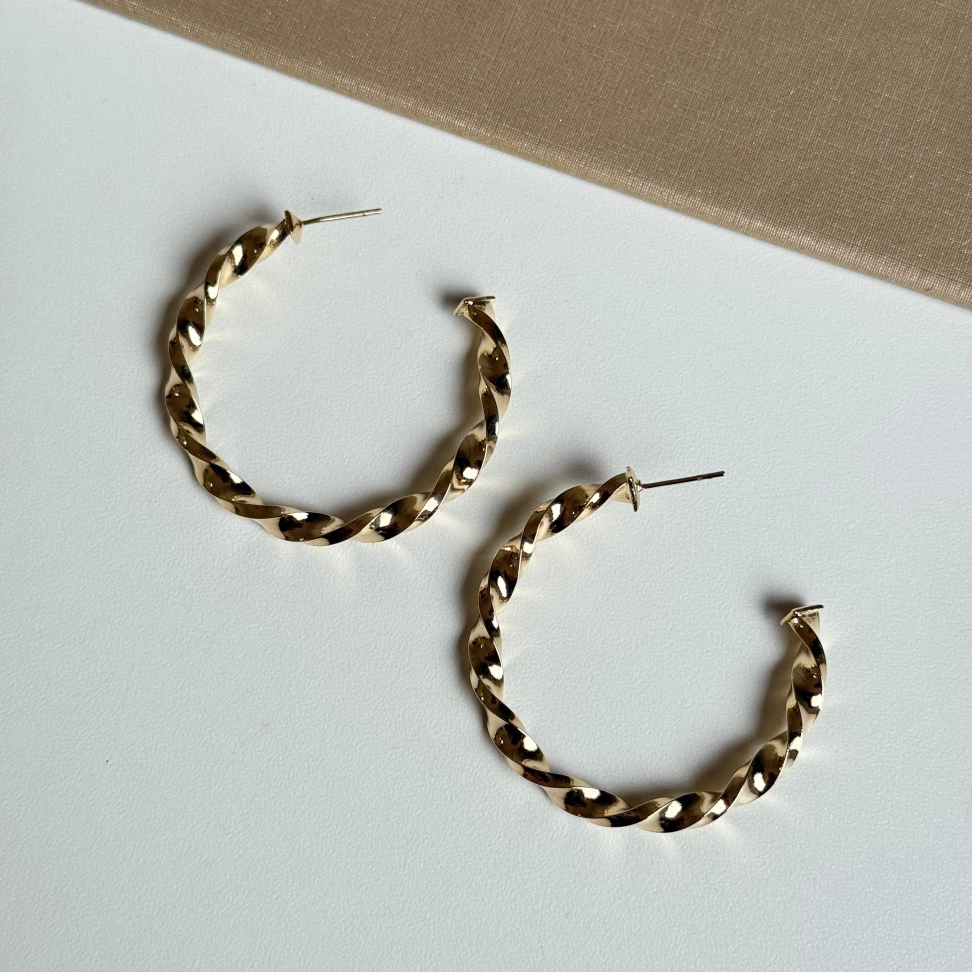 Brinco Argola Trançada | 34mm - #3