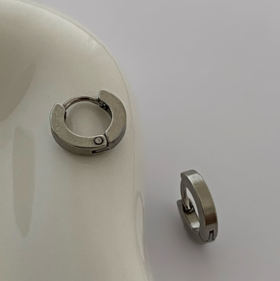 Brinco Argola Click Robust | Aço Inox