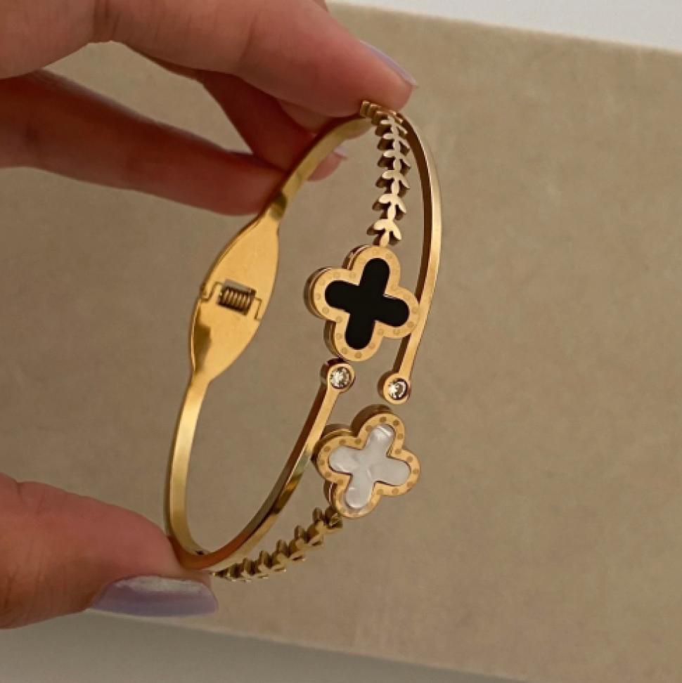 Bracelete Trevo de Ramo | Aço Inox - #3