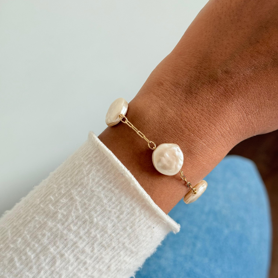 Pulseira Pérolas Barrocas
