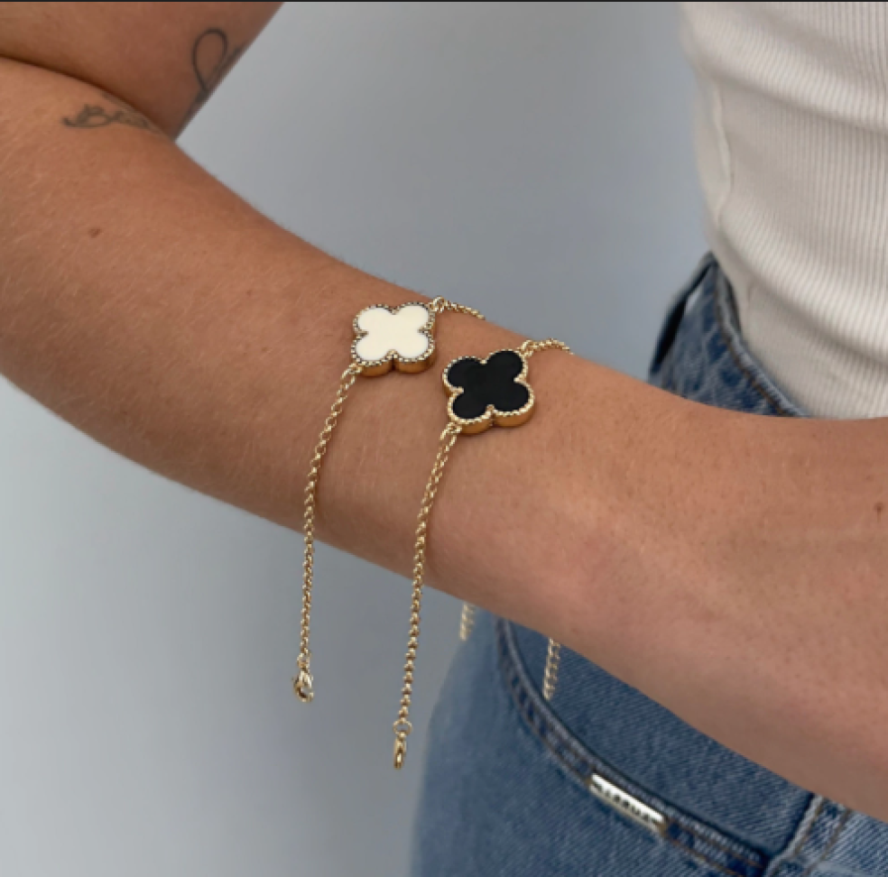 Pulseira Trevo Resinado