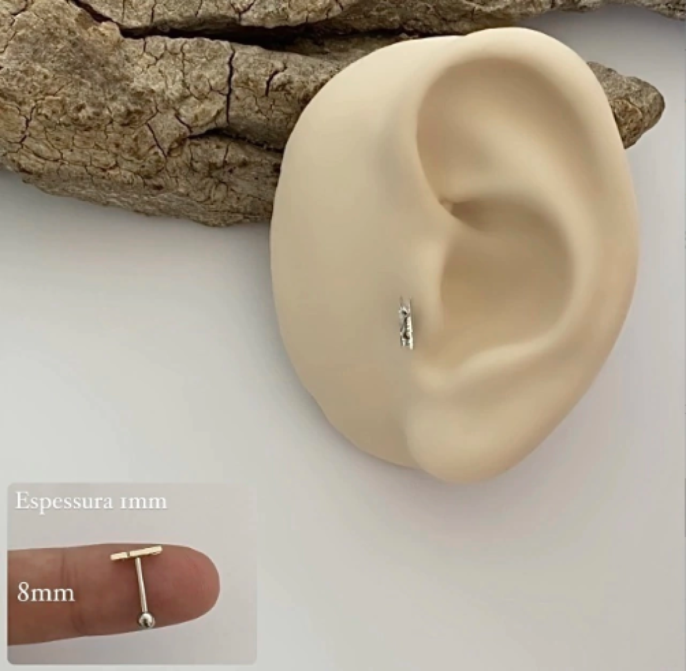 Piercing Prendedor | Topo Prata 925