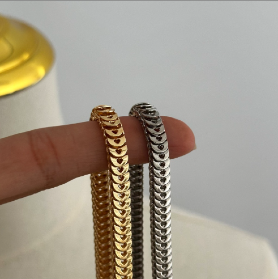 Colar Elo Articulado Coração