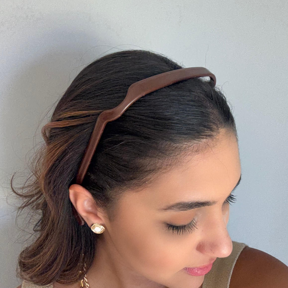 Tiara Marrom "Óculos"