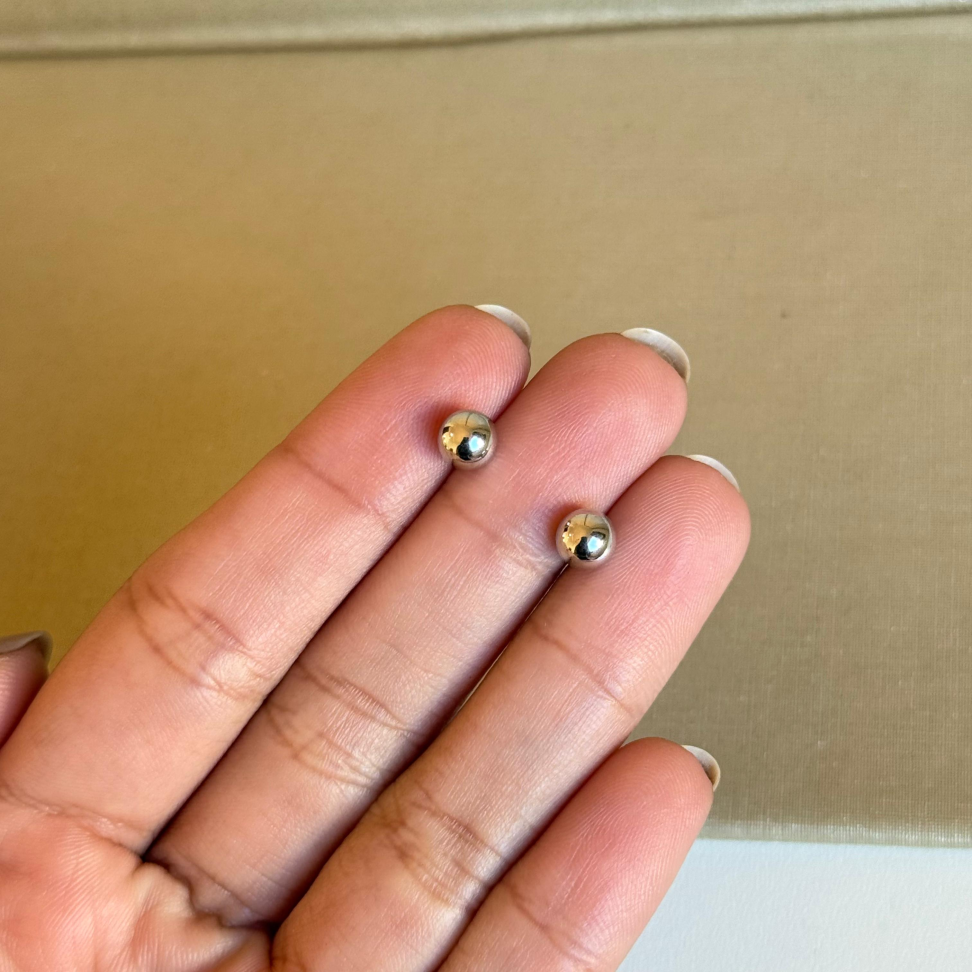 Brinco Esfera Lisa | 6mm