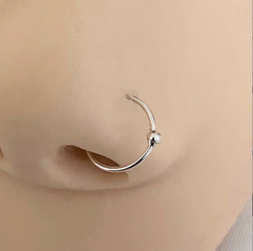 Piercing Argola Torção Captive | Prata 925