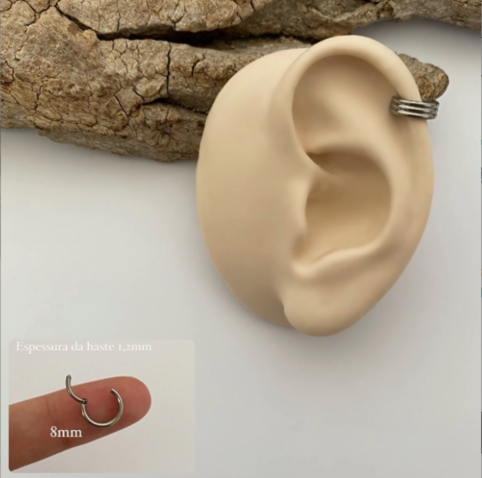 Piercing Argola Segmentada Tripla II - #4