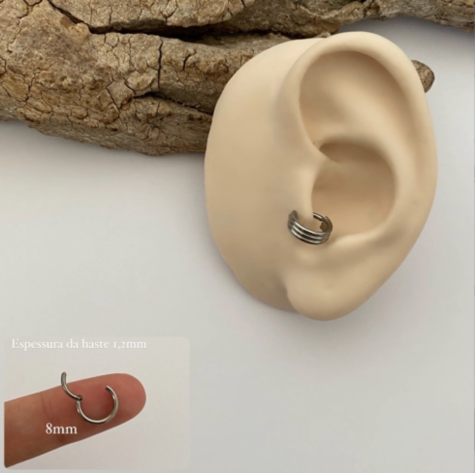 Piercing Argola Segmentada Tripla II