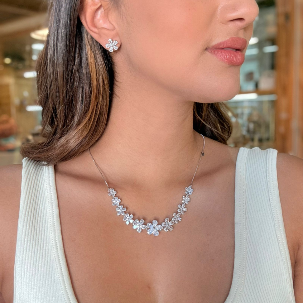 Conjunto Flor Cristal