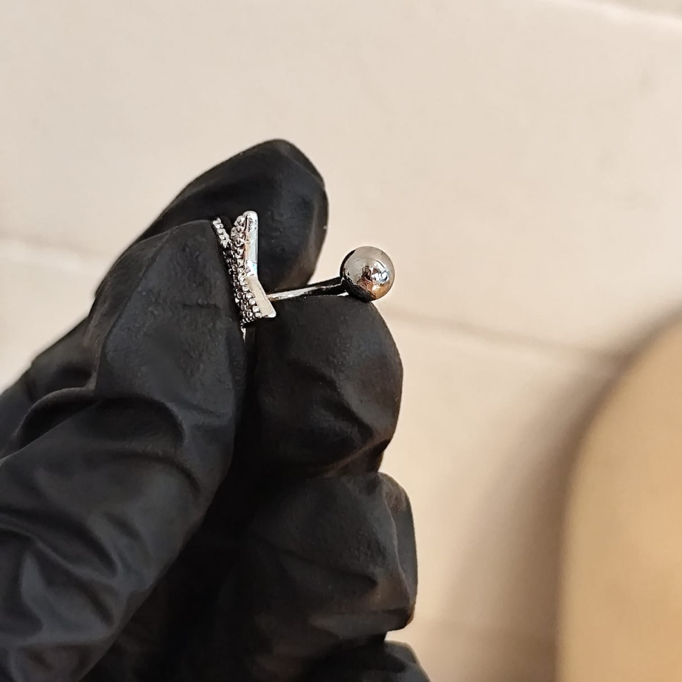 Piercing Umbigo Estrela Zircônias Maxi