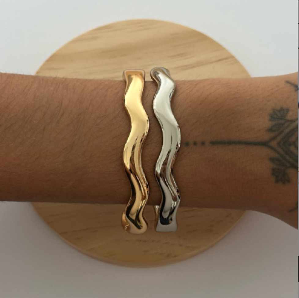 Bracelete Ondulado Liso