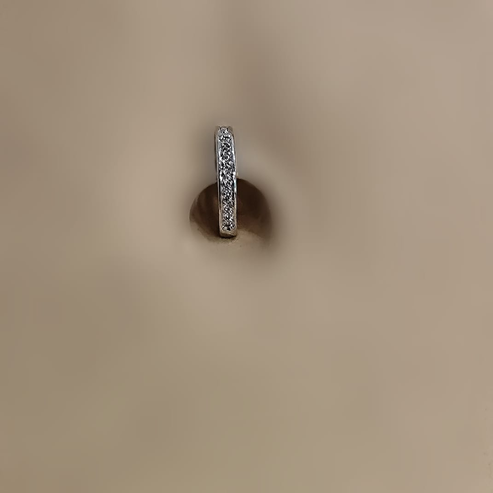 Piercing Umbigo Argola D Cravejada