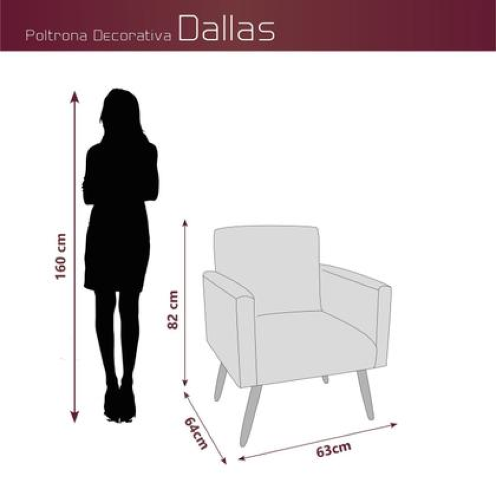 CONJUNTO POLTRONA MATRIZ DALAS CINZA - #2