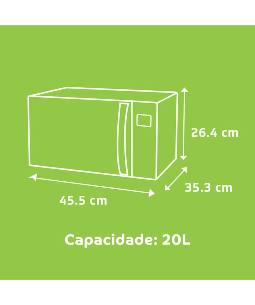 FORNO MICROONDAS CÔNSUL 20 LITROS BRANCO - #2